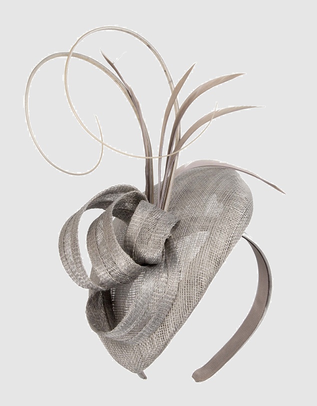 Max Alexander - Pillbox Silver Racing Fascinator