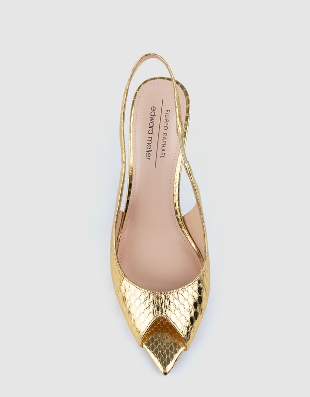 Edward Meller - ORTEGA85 Pointed Peep Toe Slingback