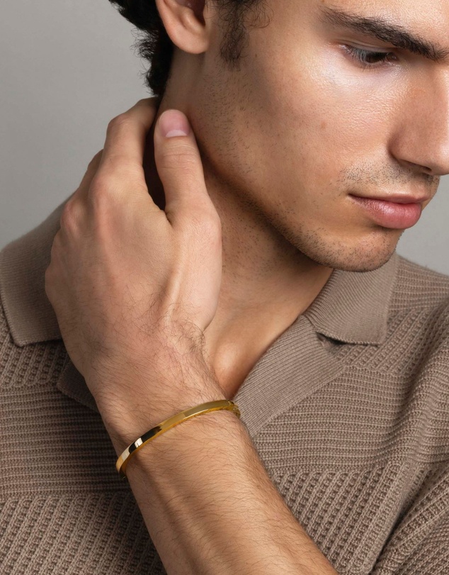 Nialaya Jewellery - Men's Simplicity Bangle