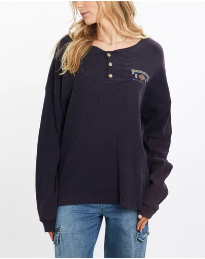 Vintage by The Real Deal - Pre Loved - Vintage Harley Davidson Thermal Long Sleeve Tee