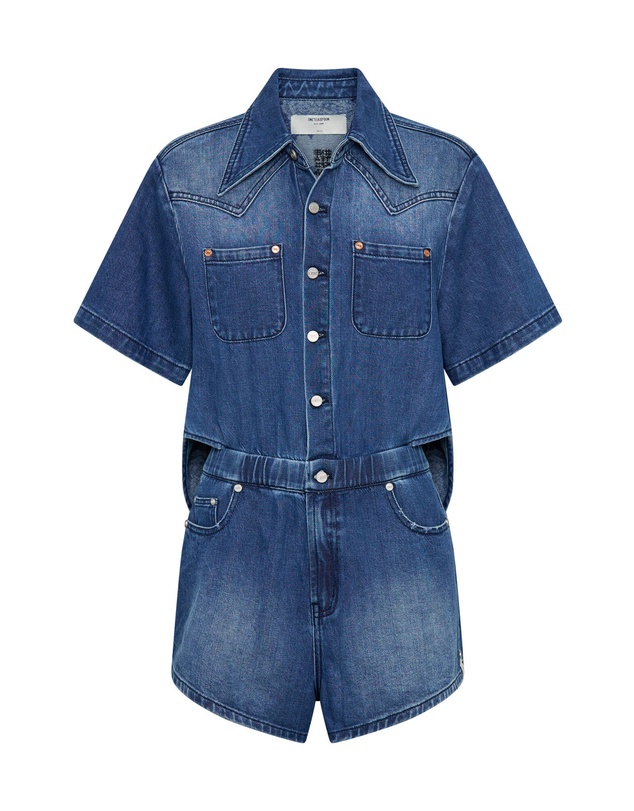 ONE TEASPOON - Taylor Denim Jumpsuit - Rosewood