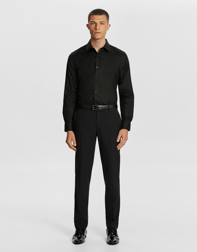 yd. - Maximum Two Ply Cotton Premium Slim Dress Shirt