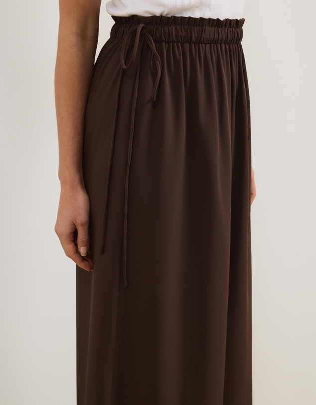 Atmos&Here - Rhea Drapey Maxi Skirt with Tie Detail at Waist