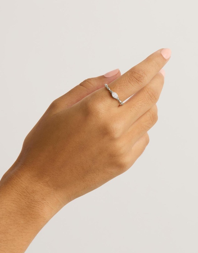 By Charlotte - Silver Lucky Eye Ring