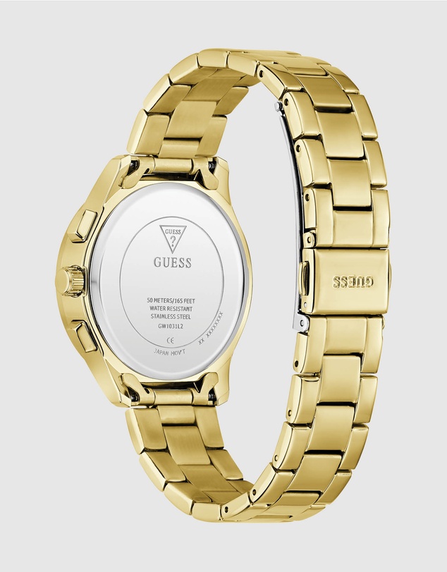 GUESS - GUESS Ladies Gold-Tone Multifunction Watch
