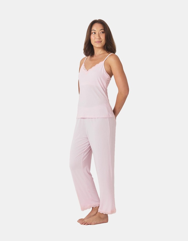 Gingerlilly - Britt Bamboo Lace Cami Long PJ