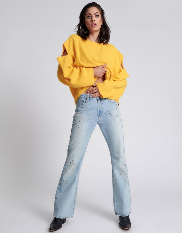 ONE TEASPOON - Fleetwood Artiste Charlie Slim High Waist Flared Jeans