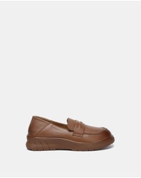 EVERAU - EverAU Ugg Pansy Cow Leather Upper Loafer Oxfords Flats