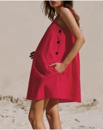 Soon Maternity - Maeve Linen Feeding Dress