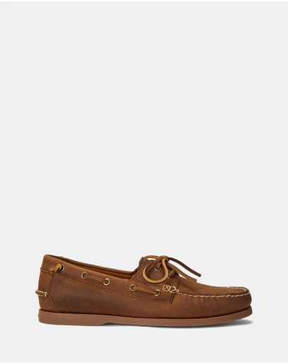 Polo Ralph Lauren - Merton Leather Boat Shoes - Men's