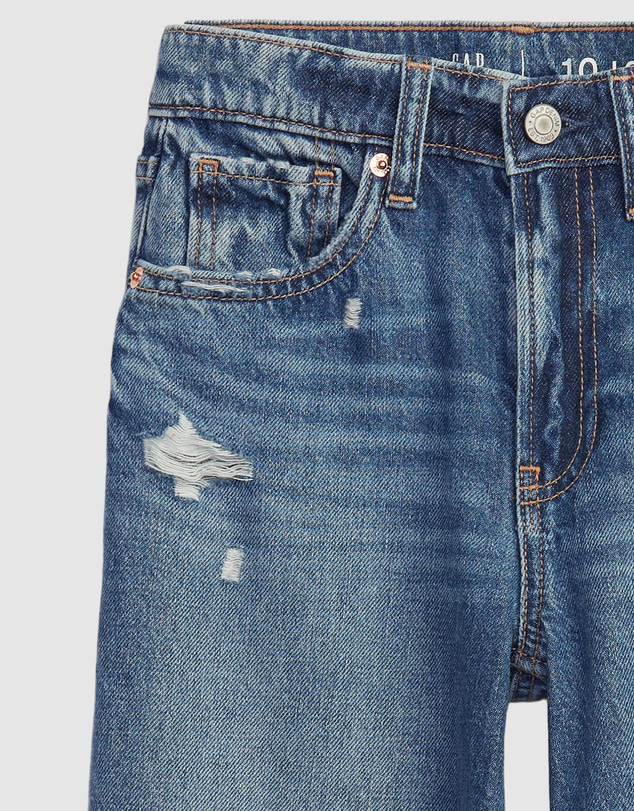 GAP - Low Rise Stride Wide-Leg Jeans - Kids-Teens