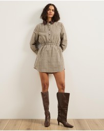 Atmos&Here - Talia Check Shirt Dress