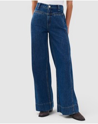 rag & bone - Selah High-Rise Wide Leg Jeans