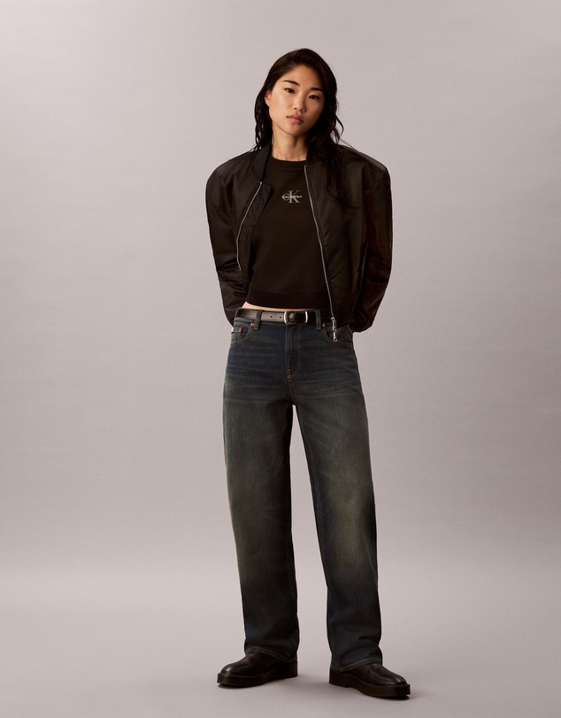 Calvin Klein Jeans - Monologo Interlock Cropped Tee