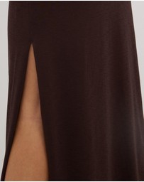 Dazie - Dance Fever Tie Shoulder Jersey Maxi Dress