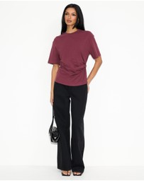 Dazie - Ava Twist Detail Short Sleeve Tee