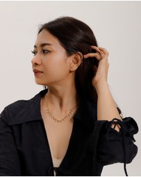 Elli Jewelry - Necklace Crystal Ball 925 Sterling Silver Gold-Plated