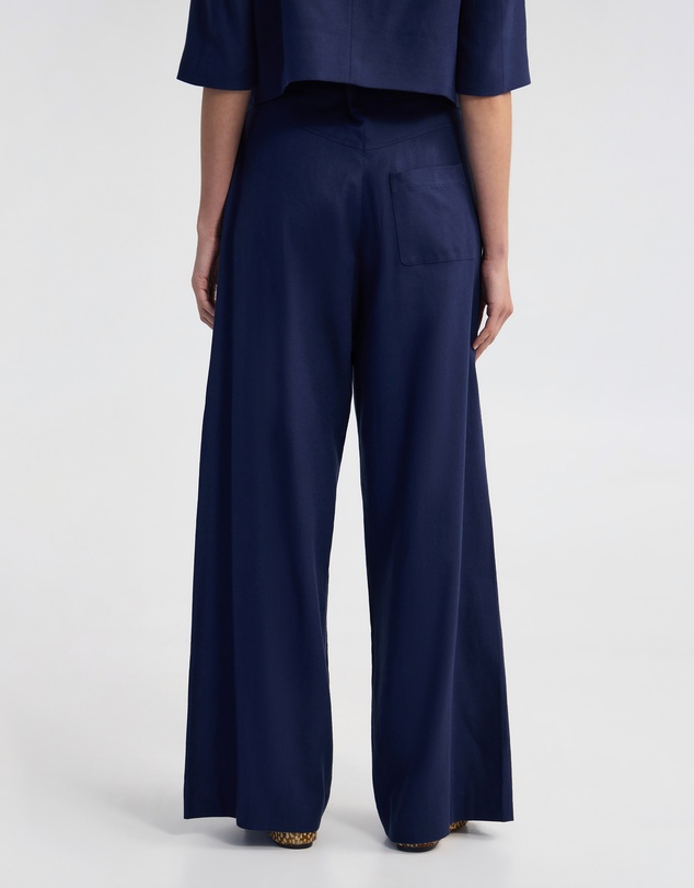 Oxford - Goldie Flat Front Linen Blend Pant