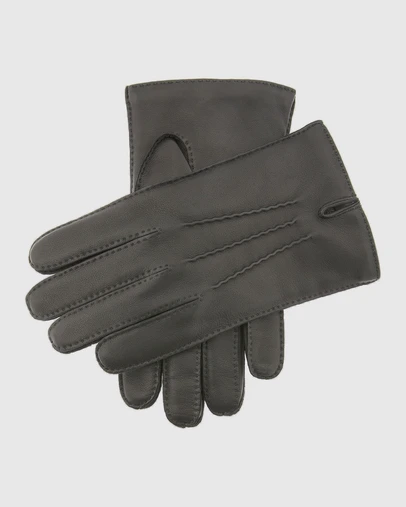 DENTS - Three-Point Wool-Lined Leather Gloves