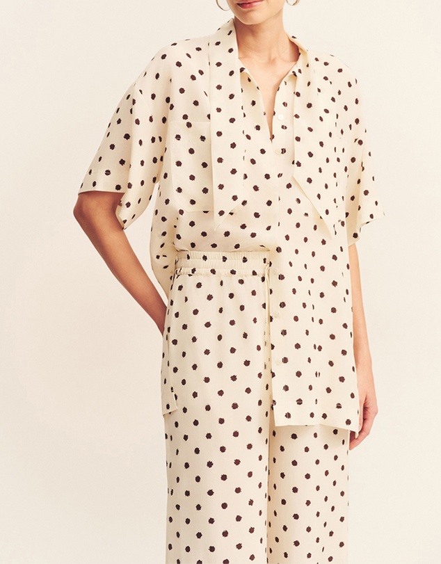 Shona Joy - Houston Side Split Short Sleeve Shirt