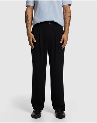 yd. - Brooks Pleated Wide Chino