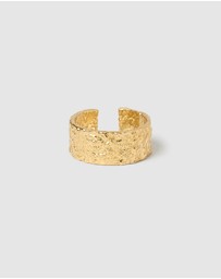 Arms Of Eve - Eros Gold Textured Ring - Large