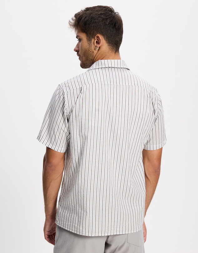 Rhythm - Seersucker Stripe SS Shirt