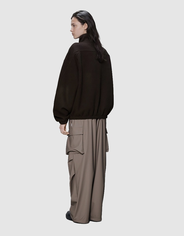 RAINS - Women's Fleece Zip Jacket Bark