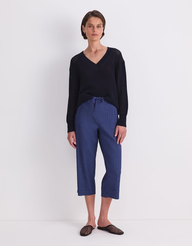 Sportscraft - Rosa Crop Linen Pant