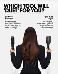ghd - duet blowdry 2 in 1 Hair Dryer Brush in Black