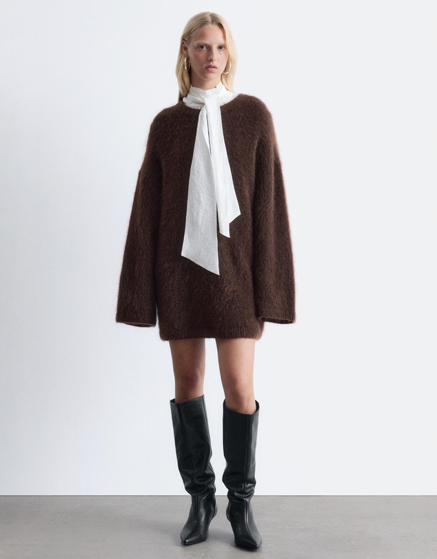 & Other Stories - Kitten Heel Leather Knee Boots