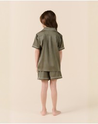 Gingerlilly - Mini Sonia Silky Satin Short PJ Set