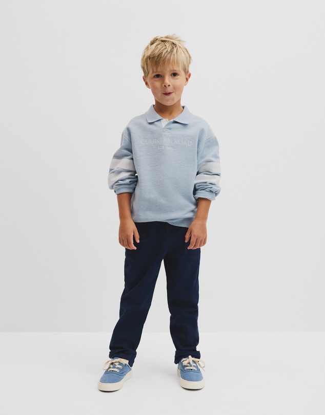 Country Road - Organically Grown Cotton Collared Sweat