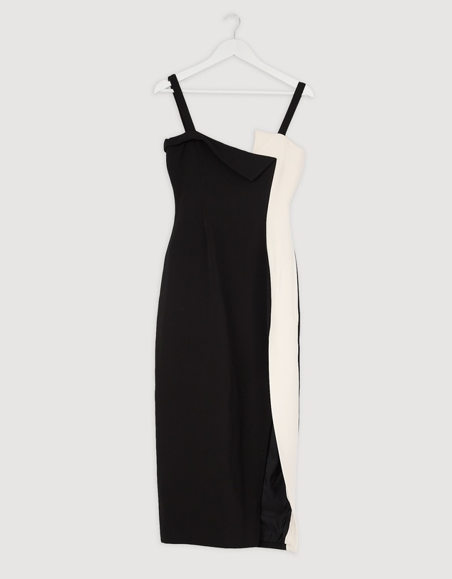 Revibe - Repaired BY JOHNNY. Phillipa Fold Contrast Dress - AU 6