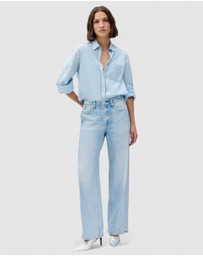 rag & bone - rb Miramar Terry Pull On WideLeg Pants