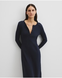 Country Road - Long Sleeve Henley Dress