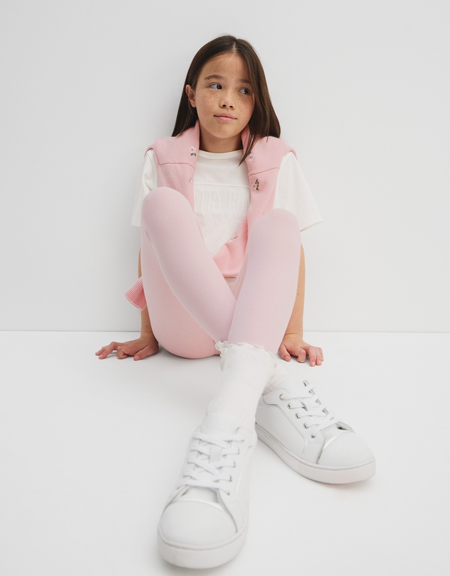 Country Road - Organically Grown Cotton Blend Solid Rib Legging