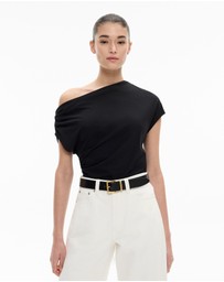 Witchery - Asymmetric Draped T-shirt