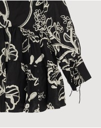 Revibe - Repaired Shona Joy Lila Tiered Mini Dress - AU 10