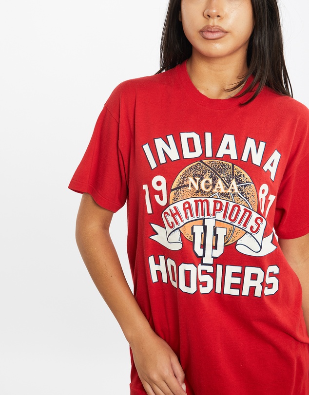 Vintage by The Real Deal - Pre Loved - 1987 NCAA Indiana Hoosiers Tee