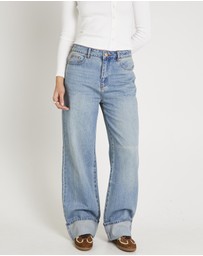 Subtitled - Demi Fold Hem Denim Jeans