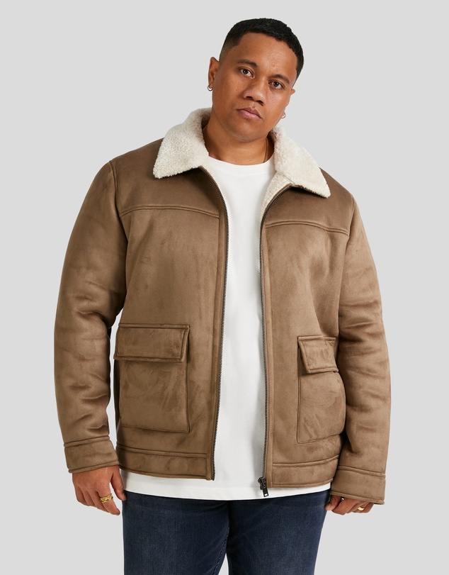 Johnny Bigg - Val Sherpa Suede Jacket