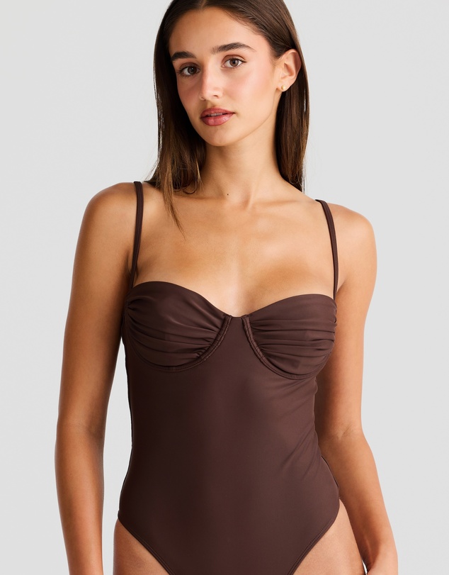 Vacay Swimwear - Paros One Piece Chocolate