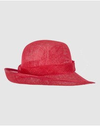 Max Alexander - Sinamay Red Fashion Hat