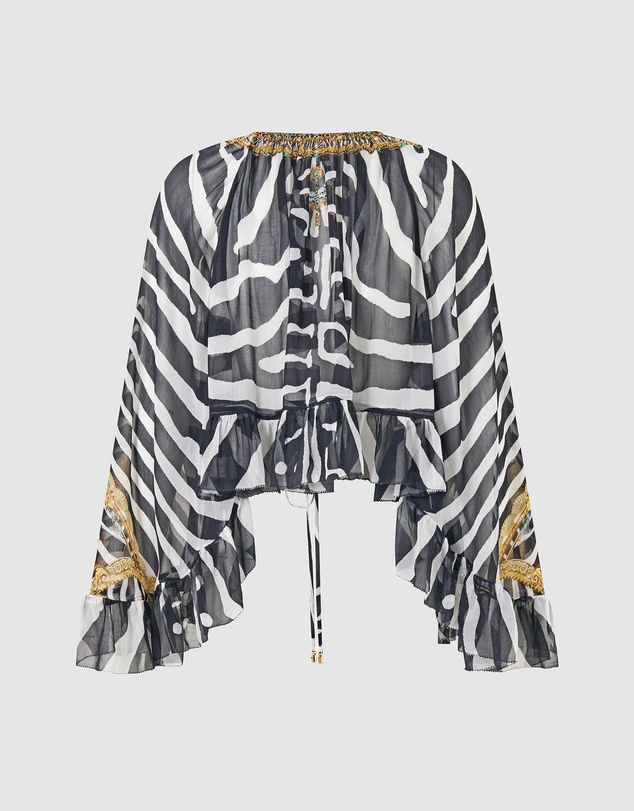 Camilla - Crop Ruffle Top