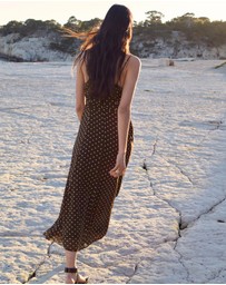 M.N.G - Polka Dot Dress with Gathered Neckline