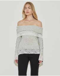 Maison Essentiele - Lace Knit Top