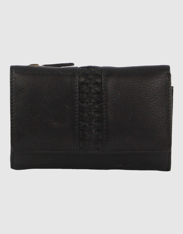 Pierre Cardin - Woven Leather Tri-Fold Wallet with RFID