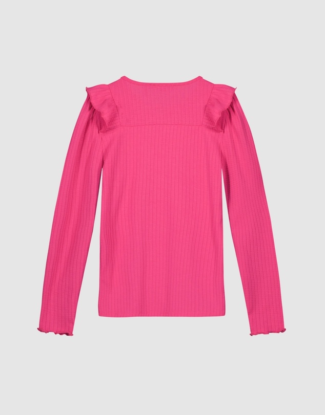 NONO - Klari Rib Top with Ruffles - Kids-Teens