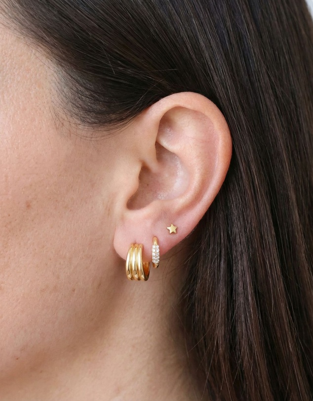 HOUSE OF SLANI - Mon Crystal Hoops